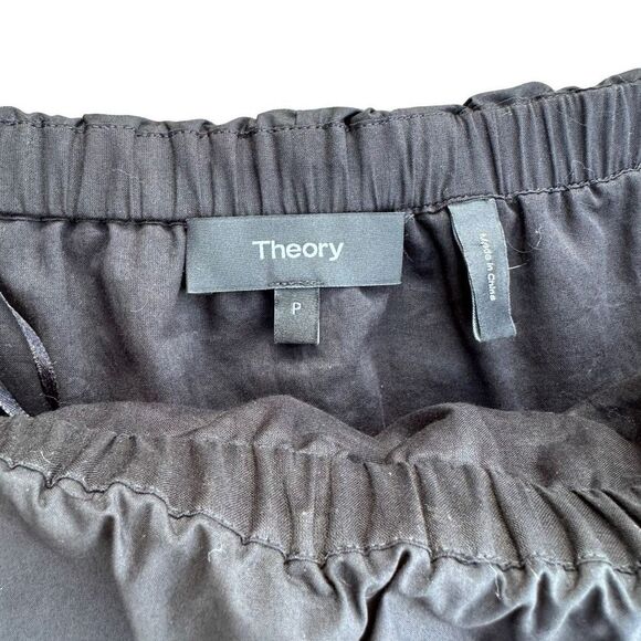 Theory Off Shoulder Dress Eyelet Ladder Black Size 0 - Picture 6 of 8